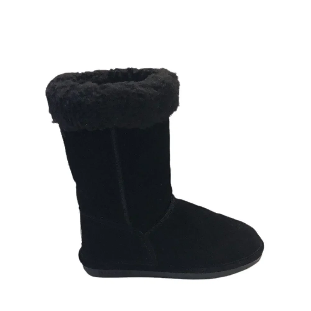 BearPaw Marissa Black Suede Short Boot Sz 8 - Picture 4 of 9